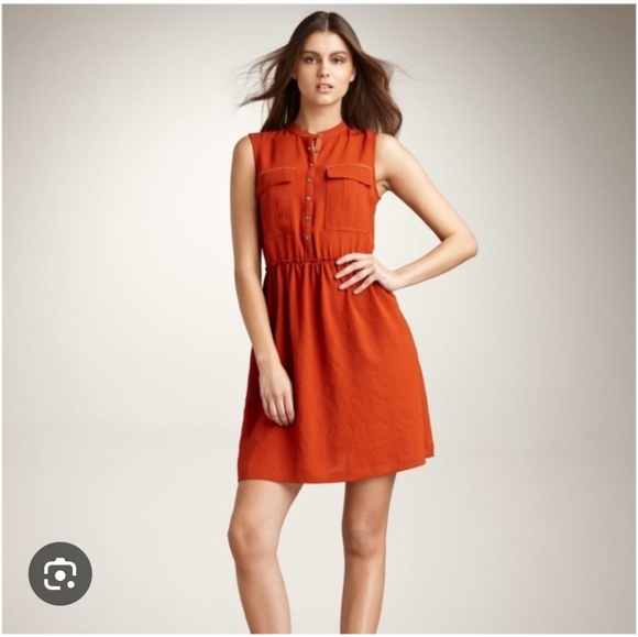 Burberry Dresses & Skirts - Burberry Brit Sleeveless Sienna Button-Front Casual Dress Size 10